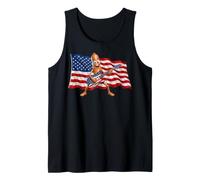 Brainrot 4th July US Flag America Tung Sahur Electric Guitar Débardeur