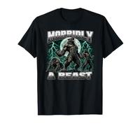 Brainrot Alpha Wolf Meme Drôle Bizarre Cringy Corny Cringe T-Shirt