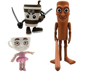 Brainrot Italian Memes - Capuccino Assassino et Ballerine Capuccina - Tung - Cappuccino Assesino Ballerine Capuchina - Genérico Pack 3 XL