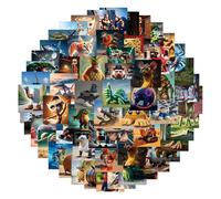 Brainrot Lot de 80 autocollants imperméables Motif animaux Tung Tung Sahur/Tralalelo Tralala