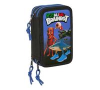 BRAINROT - Trousse scolaire avec 37 outils inclus, idéale pour les enfants de 5 à 14 ans, confortable et polyvalente, qualité et résistance, 12,5 x 5,5 x 19,5 cm