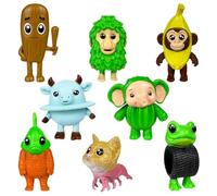 Brainrrot Mini Figurines Set, 8 Pcs Figurines Décorations de Gâteau Cartoon Character Model Mini Jouets Toppers Guys Figure Set Statue de Jouet pour Les Fans Collection et Décoration Enfants Cadeau