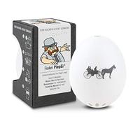 Brainstream Fiaker PiepEi PiepEi - Le minuteur à œufs Chantant à Cuisiner Blanc avec fiaker Gris 5,1 x 4,5 cm
