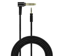 BRAINWAVZ Câble audio équilibré compatible avec casque Sennheiser Momentum - Verrouillage torsadé de 2,5 mm vers jack TRRRS équilibré plaqué or de 4,4 mm, cordon en nylon tressé de 1,5 m