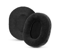 Brainwavz Coussinets de rechange en velours pour casques Audio Technica ATH-M50X, M50xBT, M50RD, M40X, M30X, M20X, SX1 et MSR7. Velours doux et mousse à mémoire de forme pour plus de confort et de