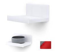 Brainwavz (SHELF180) Étagère flottante universelle sans vis pour caméras de sécurité, moniteurs de bébé, haut-parleurs, plantes, jouets et plus encore, facile à installer, 139 mm x 96 mm