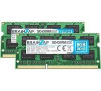 BRAINZAP 16GB (2x 8GB) DDR3 RAM SO-DIMM PC3L-12800S-11-13-F3 2Rx8 1600 MHz 1.35V CL11 Mémoire pour ordinateur portable