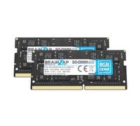BRAINZAP 16GB (2x8GB) DDR4 2133MHz PC4-2133P So-DIMM CL15 2Rx8 1.2V Unbuffered Non-ECC Mémoire RAM pour Ordinateur Portable Module de mémoire