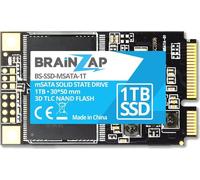 BRAINZAP 1TB 1000GB mSATA SSD - SATA III 6 GBit/s - Mini SATA - 550MB/s lecture 540MB/s écriture Solid State Drive