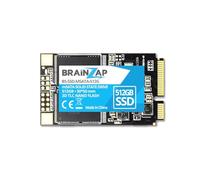 BRAINZAP 512 Go mSATA SSD 6 Gbit/s - Mini SATA - 550 Mo/s - Lecture 540 Mo/s - Écriture solide