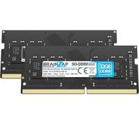 BRAINZAP 64GB DDR4 RAM SO-DIMM PC4-3200AA-SEB-10 1Rx8 3200 MHz 1.2V CL22 Mémoire pour ordinateur portable non buffered Non-ECC (2x 32GB)