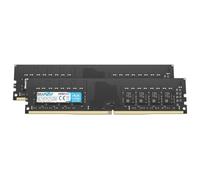 BRAINZAP 8GB (2x4GB) DDR4 2400MHz PC4-2400T DIMM CL17 1Rx8 1.2V Unbuffered Non-ECC Mémoire RAM pour PC de Bureau Module de mémoire