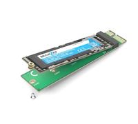 BRAINZAP Adaptateur M.2 NVMe vers PCI-Express x1 - Ajouter Un SSD NVMe sur Un Desktop, PCIe 3.0/4.0/5.0, M-Key & M+B-Key, 2230-2280, amorçable, Plug & Play, Uniquement NVMe (Pas M.2-SATA)