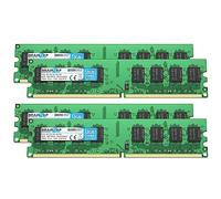 BRAINZAP Barrette de mémoire RAM DDR2 DIMM PC2-5300U 2Rx8 667 MHz 1,8 V CL5 pour ordinateur (4 x 2 Go)