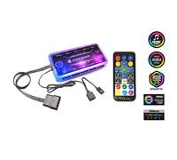 BRAINZAP Contrôleur A-RGB RGB 5V 6-PIN - Ventilateur Fan Music Sync - Aura Asus Asrock MSI Gigabyte Coolmoon Compatible