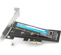BRAINZAP M.2 M2 NVMe SSD vers PCI-E PCI-Express PCIe 3.0 x1 Carte convertisseur M Key, B+M Key avec obturateur