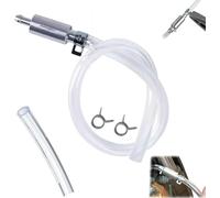 Brake Bleeder Hose, Universal One-Way Brake Bleeder Hose Kit with Check Valve, Brake Bleeder Hose - One Way Check Valve Tube Bleeding Tool Kit for Car Motorbike Bike (1 set)