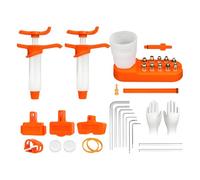 Brake Bleeding Kit, Bike Brake Oiling Tool Set, Durable Precision Syringe Hoses for Fluid Replacement Maintenance, Leak Resistant Design, Bicycle Motorcycle Repair for Garage Workshop Outdoor