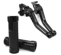 Brake Clutch Levers Leviers De Frein Et D'embrayage Réglables Pour Moto Compatible Avec VTR1000F Pour Firestorm 1998 1999 2000 2001 2002 2003 2004 2005(Black,1 set)