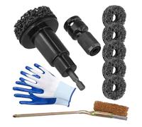 Brake Hub Cleaning Tool | Lug Rotor Rust Removal Kit | Wheel Stud Cleaner Tool for Motorcycle Truck Trailer Vehicle Sedan Garage Workshop
