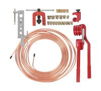 Brake Line Flaring Tool Kit, 3/16 Inch Copper Tube Cutting And Bending Set, Pipe Repair Tool,Perfect For Brake Systems Refrigeration HVAC Installation Trailer And Motorcycle Maintenance