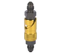 Brake Line Quick Release Connect Adapter, Aluminum Alloy Brake Hose Fitting with Nitrile Rubber Seals, Universal Oil Fuel Fluid Hose Coupling for Car Motorcycle (Jaune)