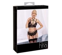 Bralette Et Slip Ouvert En Ensemble De Abierta Fina. Dentelle Fine