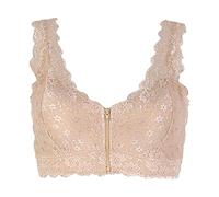 Bralettes en dentelle pour femme - Soutien-gorge push-up à fermeture éclair sur le devant pour femme, soutien-gorge sans armatures en dentelle, soutien-gorge convertible confortable pour un usage
