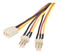 Brama Bombillas Lot cablepelado - Cable Ventilateur 3pin/H - 2 x 3Pin/M 0.25 mètres