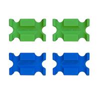 Brama-West Cavaletti Lot de 4 blocs d'obstacles/de saut 61 x 38 x 22 cm - Bleu et vert
