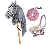 Brama West Hobby Horse Clara Set d'équitation + licol fleur (cheval Clara + licol fleur)