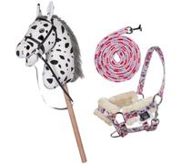 Brama West Hobby Horse Clara Set d'équitation + licol Fleur (Cheval Maya + Licol Flower)
