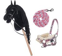 Brama West Hobby Horse Clara Set d'équitation + licol Flower (Cheval Bobby + Licol Flower)