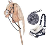 Brama West Hobby Horse HKM Sunny Ensemble cheval et licol - Licol et tricot (étoiles)