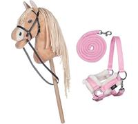 Brama West Hobby Horse HKM Sunny Ensemble de licol et licol - Licol et tricot (rose)