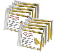 BRAMBLE 10 Couverture de Survie Thermique Urgence (210x160cm) - Premiers Secours, Camping, Randonnée, Voiture - Couverture Survie Anti-Chaleur Isothermique