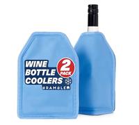 BRAMBLE 2 Rafraîchisseurs pour Bouteilles de Vin (22,5x15,5cm) - Refroidisseur de Boissons pour Champagne & Vin - Réutilisable et Durable