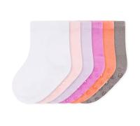 Bramble & Bear (6/12 paquets) Chaussettes pour bébés - Chaussettes antidérapantes en coton doux pour bébés - Assortiment de bleus et de roses pour les tailles 0-5 ans