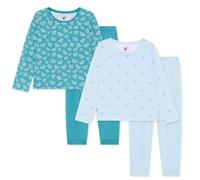 Bramble & Bear (Lot de 2) Pyjamas à manches longues pour enfants et jeunes enfants - Pyjama en coton biologique doux pour 2-10 ans - Pyjama unisexe confortable et doux