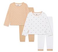 Bramble & Bear (Lot de 2) Pyjamas à manches longues pour enfants et jeunes enfants - Pyjama en coton biologique doux pour 2-10 ans - Pyjama unisexe confortable et doux