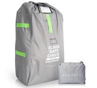 BRAMBLE - Sac de Poussette XL pour Avion - Sac de Poussette Extra Large pour Les Voyages en Avion - Housse de Poussette Double résistante à l'eau pour Le contrôle des Portes (Gris)