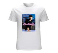 BRANBREIS Cocktail T Shirt Tom Cruise Bluray DVD Poster White S