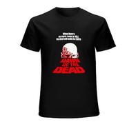 BRANBREIS Dawn of The Dead Zombie Horror Cult Movie Men's T-Shirt Black XXL