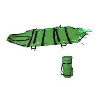 Brancard de Sauvetage médical Roulant, équipement de Recherche et de Sauvetage, étagère Souple Portable d'urgence Portable de Lutte Contre Les incendies Professionnels (Green)