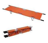 Brancard médical pliant, civière portable en alliage d’aluminium, civière d’ambulance de secours de premiers secours, pour clinique hospitalière mobile blessée