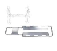 Brancard Pliable en Aluminium - Brancard d'ambulance Portable avec Barre de Support de sécurité, Planche Dorsale légère, adapté aux urgences, au Camping et aux Premiers Secours.
