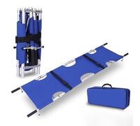 Brancard Pliant, Pliable en 2/4, Civière en Aluminium, avec Poignées Antidérapantes et Ceinture de Sécurité, pour Hôpital, Lieux de Sport, Ambulance(B)