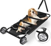 Brancard pour Animaux De Compagnie, Chariot pour Animaux De Compagnie De 48 X 26 Pouces avec Roues, Capacité Maximale De 250 LB