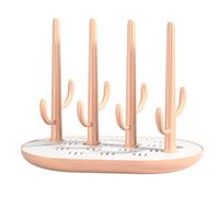 Branch Égouttoir à biberons avec plateau, support portable pour sèche-linge économiseur d'espace pour tétons, tasses, pompes, rose