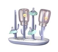 Branch Égouttoir à biberons avec plateau, support portable pour sèche-linge pour économiser de l'espace pour tétons, tasses, pompes, violet